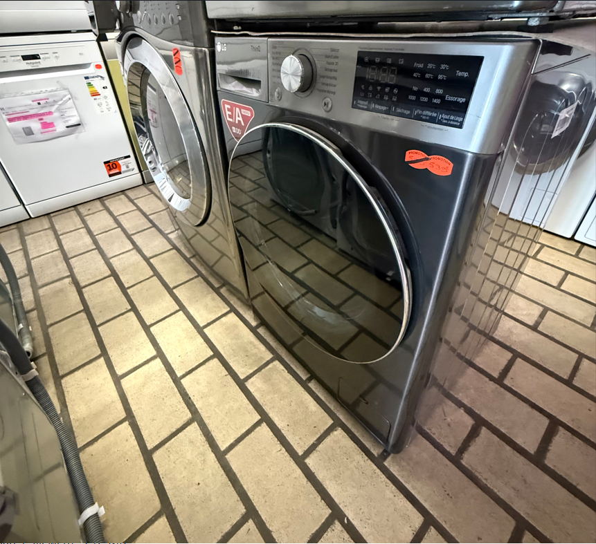 LG (2 en 1) Lave linge séchant Intelligent Direct Drive - 9 kg/ 1400 essorage / Pesée électronique - Image 2