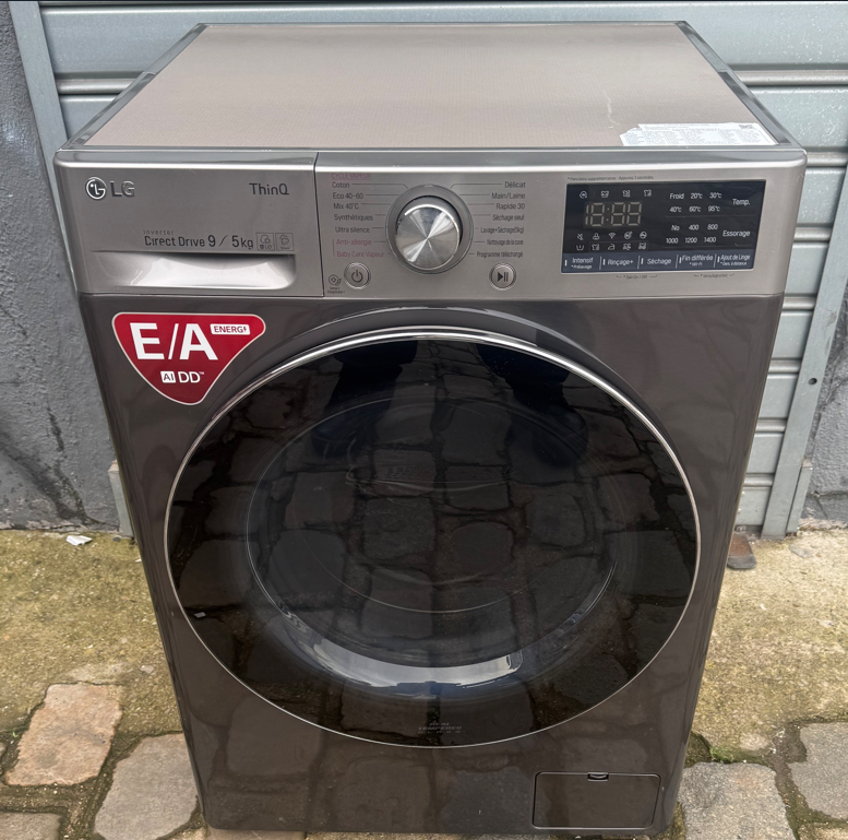 LG (2 en 1) Lave linge séchant Intelligent Direct Drive - 9 kg/ 1400 essorage / Pesée électronique - Image 3