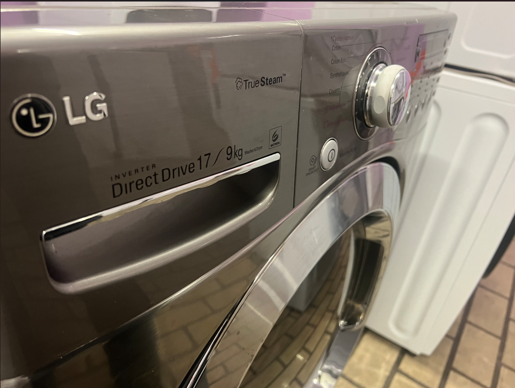 LG Lave linge séchant 2 en 1 / Lavage 17 kg. - Séchage 9 kg. Moteur : Inverter Direct Drive/Vapeur/Connecté – Image 6