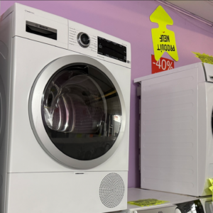 Bosch XL 9kg Série 8 pompe à chaleur A+++ AutoClean défroissage - vapeur Wi-Fi