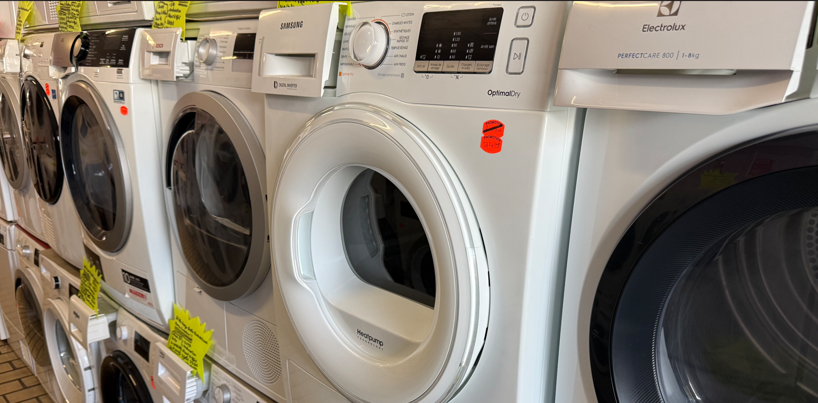 Séchoir Samsung XL 9kg. A+++ Écran d'affichage Tactiles / Heatpump- (pompe à chaleur)