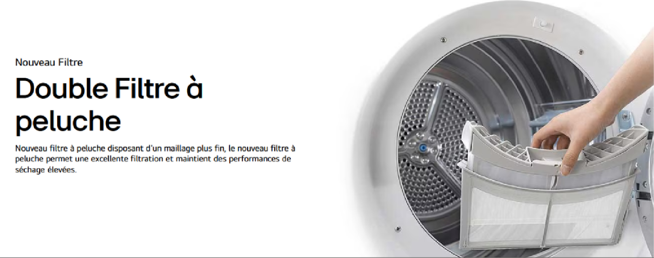 Sèche-linge LG ThinQ A+++ 10 kg. à pompe à chaleur , Compatible Wi-Fi - Image 12