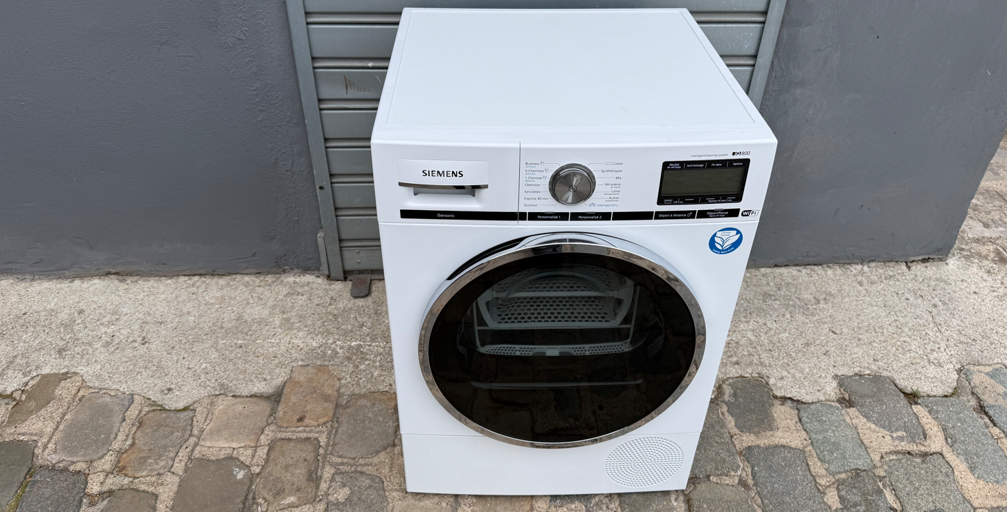 Sèche-linge intelligent SIEMENS IQ 800 Haut de gamme à pompe à chaleur 9 kg / A+++ / Home Connect / Vapeur – Image 3