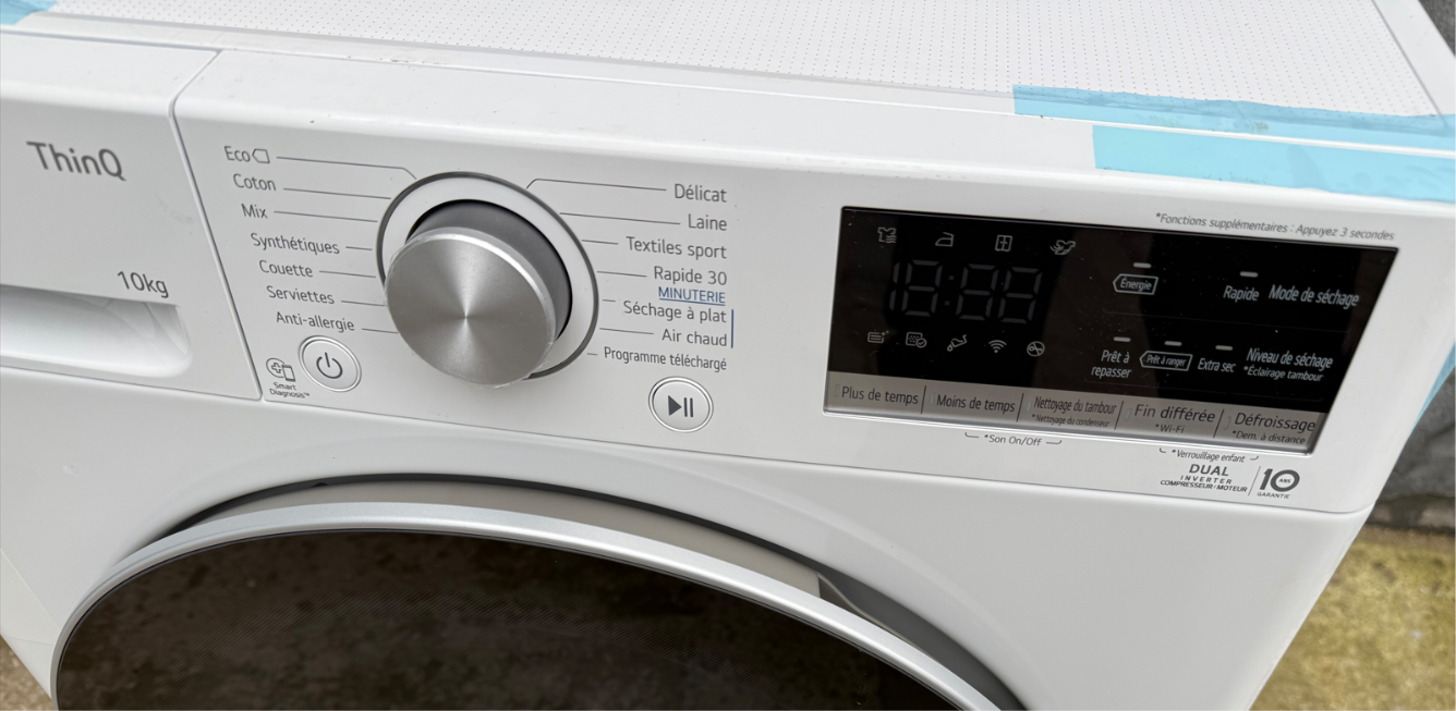 Sèche-linge LG ThinQ A+++ 10 kg. à pompe à chaleur , Compatible Wi-Fi - Image 5