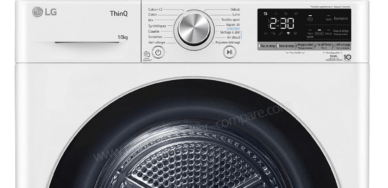 Sèche-linge LG ThinQ A+++ 10 kg. à pompe à chaleur , Compatible Wi-Fi - Image 6