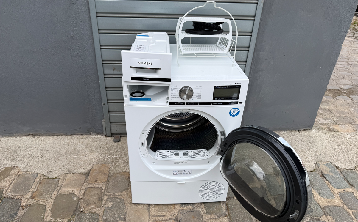 Sèche-linge intelligent SIEMENS IQ 800 Haut de gamme à pompe à chaleur 9 kg / A+++ / Home Connect / Vapeur – Image 7