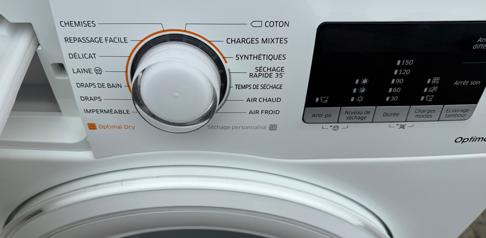Séchoir Samsung XL 9kg. A+++ Écran d'affichage Tactiles / Heatpump- (pompe à chaleur) – Image 9